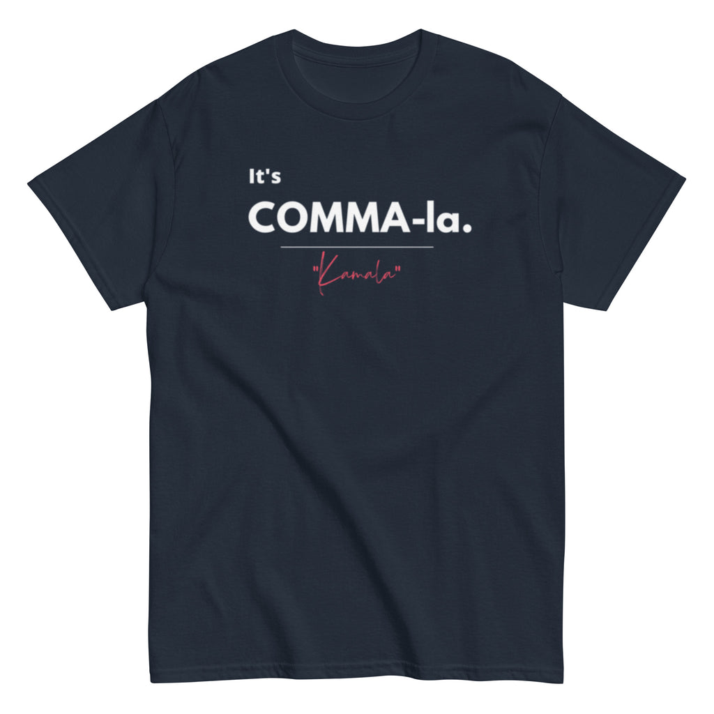 It's COMMA-La - Blue Shirt