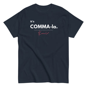 It's COMMA-La - Blue Shirt