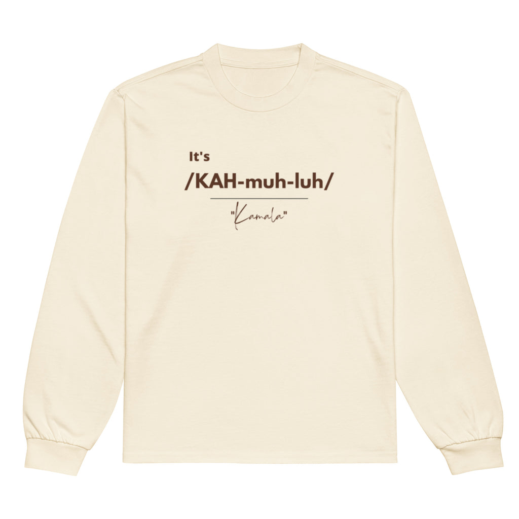 It's /KAH-muh-luh/ - Brown Long Sleeve