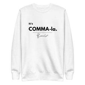 It's COMMA-La - White Sweatshirt